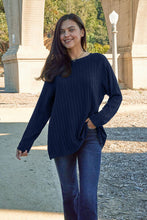 Load image into Gallery viewer, DOORBUSTER DEAL: Basic Bae Full Size Ribbed Round Neck Long Sleeve Knit Top