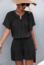 Load image into Gallery viewer, Buttoned Gather Detail Romper