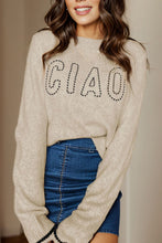 Load image into Gallery viewer, CIAO Round Neck Dropped Shoulder Sweater