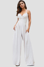 Load image into Gallery viewer, Spaghetti Strap Wide Leg Jumpsuit