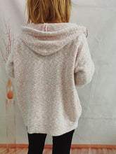 Load image into Gallery viewer, Zip Up Drawstring Long Sleeve Hooded Sweater