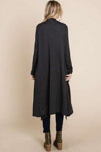 Load image into Gallery viewer, Culture Code Open Front Longline Cover Up with Pockets