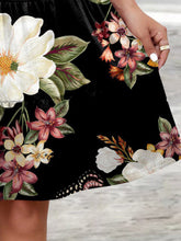 Load image into Gallery viewer, Printed Round Neck Tiered Dress