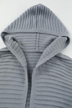 Load image into Gallery viewer, Open Front Longline Hooded Cardigan