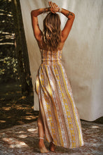 Load image into Gallery viewer, Smocked Printed V-Neck Cami