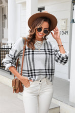 Load image into Gallery viewer, Printed Round Neck Dropped Shoulder Sweater