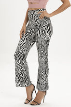 Load image into Gallery viewer, Zebra Print Straight Leg Pants