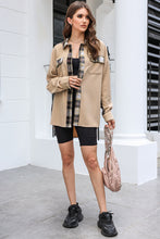 Load image into Gallery viewer, Plaid Button Down Collared Jacket