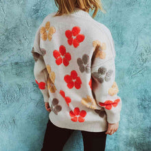 Load image into Gallery viewer, Floral V-Neck Button Up Cardigan with Pockets