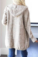 Load image into Gallery viewer, Heathered Open Front Cardigan with Pockets