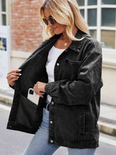 Load image into Gallery viewer, Button Up Denim Jacket with Pockets