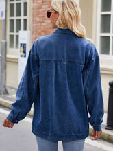 Load image into Gallery viewer, Button Up Denim Jacket with Pockets