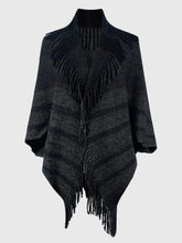 Load image into Gallery viewer, Fringe Detail Open Front Poncho