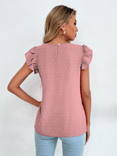 Load image into Gallery viewer, Swiss Dot Cap Sleeve Blouse