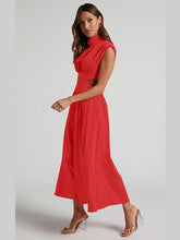 Load image into Gallery viewer, Cutout Mock Neck Sleeveless Dress