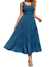 Load image into Gallery viewer, Tiered Smocked Wide Strap Dress