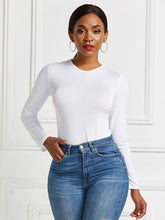 Load image into Gallery viewer, Round Neck Long Sleeve Bodysuit