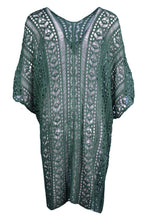 Load image into Gallery viewer, Cutout V-Neck Cover-Up with Tassel