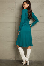 Load image into Gallery viewer, Culture Code Full Size Chevron Upper Bodycon Midi Dress