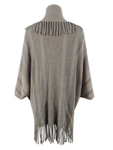 Load image into Gallery viewer, Fringe Detail Open Front Poncho