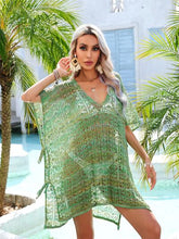 Load image into Gallery viewer, Slit Openwork V-Neck Cover Up