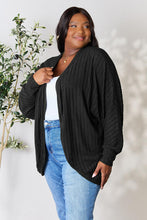 Load image into Gallery viewer, DOORBUSTER DEAL: Basic Bae Full Size Ribbed Cocoon Cardigan