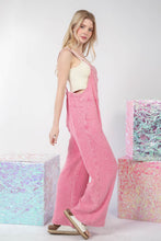 Load image into Gallery viewer, VERY J Texture Washed Wide Leg Overalls