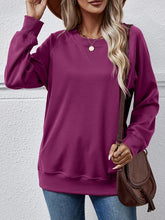 Load image into Gallery viewer, Round Neck Long Sleeve Sweatshirt