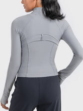 Load image into Gallery viewer, Zip-Up Long Sleeve Sports Jacket