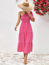 Load image into Gallery viewer, Breathless Smocked One-Shoulder Midi Dress