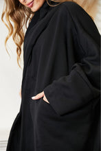Load image into Gallery viewer, HEYSON Full Size Open Front Cardigan with Scarf Design