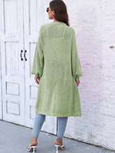 Load image into Gallery viewer, Open Front Longline Cardigan with Pockets
