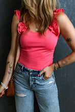Load image into Gallery viewer, Ruffled Scoop Neck Tank