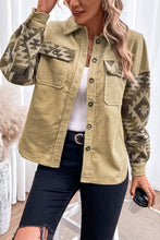 Load image into Gallery viewer, Geometric Button Down Collared Jacket