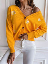 Load image into Gallery viewer, Floral Button Up Cardigan