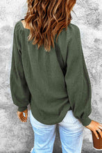 Load image into Gallery viewer, Square Neck Waffle-Knit Top