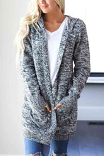 Load image into Gallery viewer, Heathered Open Front Cardigan with Pockets