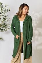 Load image into Gallery viewer, DOORBUSTER DEAL: Bae Full Size Hooded Sweater Cardigan Cardigan