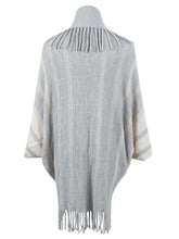 Load image into Gallery viewer, Fringe Detail Open Front Poncho
