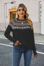 Load image into Gallery viewer, Round Neck Raglan Sleeve Sweater