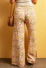 Load image into Gallery viewer, Floral Slit Wide Leg Pants
