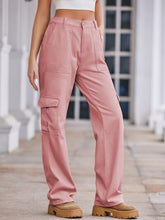 Load image into Gallery viewer, Straight Denim Cargo Pants