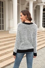 Load image into Gallery viewer, Printed Round Neck Dropped Shoulder Sweater