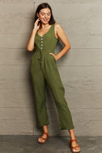 Load image into Gallery viewer, Tied Sleeveless Jumpsuit with Pockets