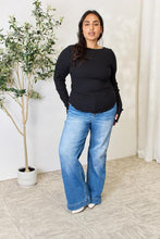 Load image into Gallery viewer, Culture Code Full Size Ribbed Round Neck Long Sleeve Top