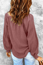 Load image into Gallery viewer, Square Neck Waffle-Knit Top