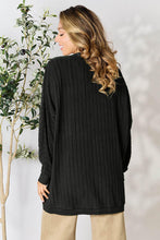 Load image into Gallery viewer, DOORBUSTER DEAL: Basic Bae Full Size Ribbed Cocoon Cardigan