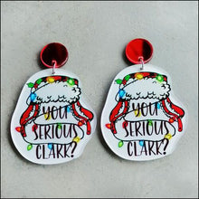 Load image into Gallery viewer, Christmas Themed Acrylic Dangle Earrings