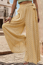 Load image into Gallery viewer, Printed Tied Wide Leg Pants