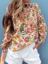 Load image into Gallery viewer, Printed Round Neck Long Sleeve Shirt